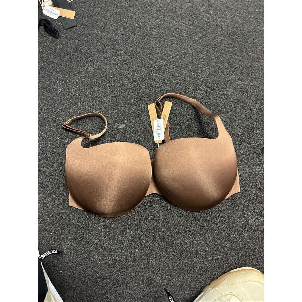Skims SZ 38DDD Jasper Brown Ultimate Push-Up Balconette Bra NWT Women's New